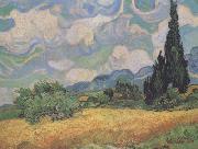 Vincent Van Gogh Wheat Field with Cypresses at the Haute Galline near Eygalieres (nn04) Sweden oil painting reproduction